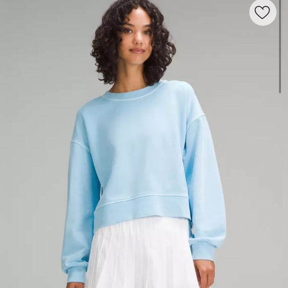 lululemon athletica Tops - Lululemon Oversized Cropped Crew 10/12